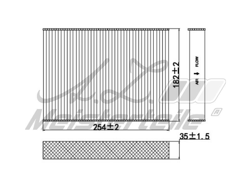 A.Z. Meisterteile AZMT-41-010-1634 Filter, interior air AZMT410101634: Buy near me in Poland at 2407.PL - Good price!