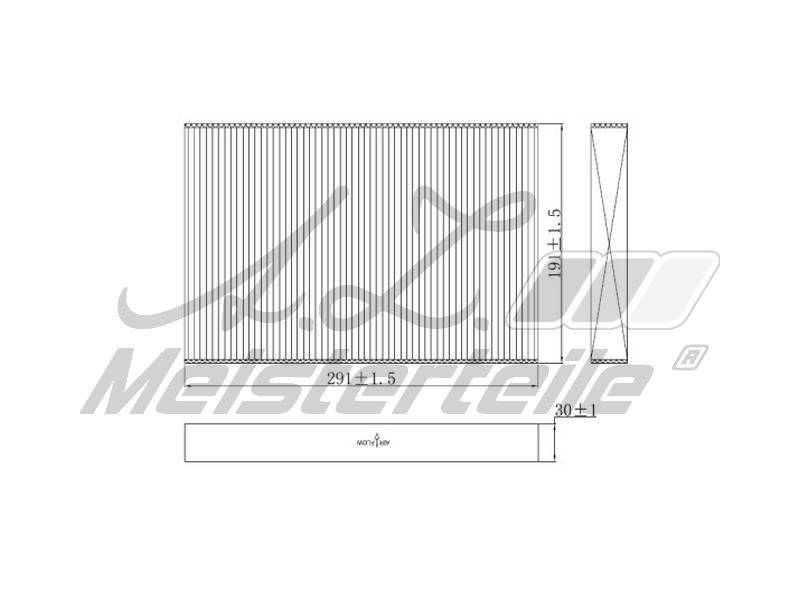 A.Z. Meisterteile AZMT-41-010-1578 Filter, interior air AZMT410101578: Buy near me in Poland at 2407.PL - Good price!