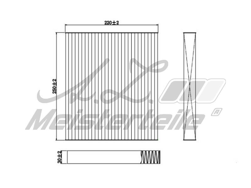 A.Z. Meisterteile AZMT-41-010-1655 Filter, interior air AZMT410101655: Buy near me in Poland at 2407.PL - Good price!