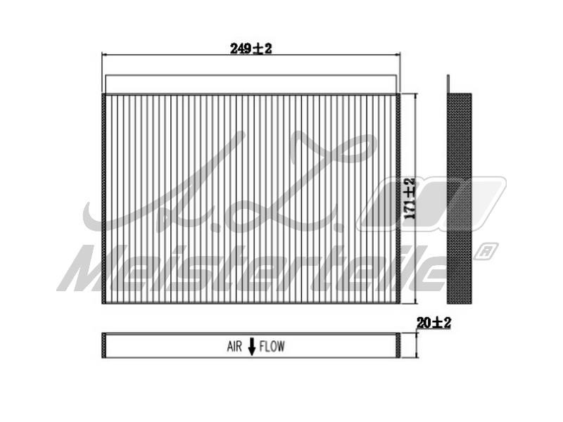 Filtr kabinowy A.Z. Meisterteile AZMT-41-010-1664