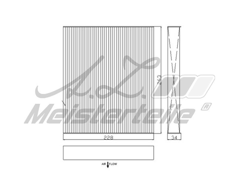 A.Z. Meisterteile AZMT-41-010-1562 Filter, interior air AZMT410101562: Buy near me in Poland at 2407.PL - Good price!