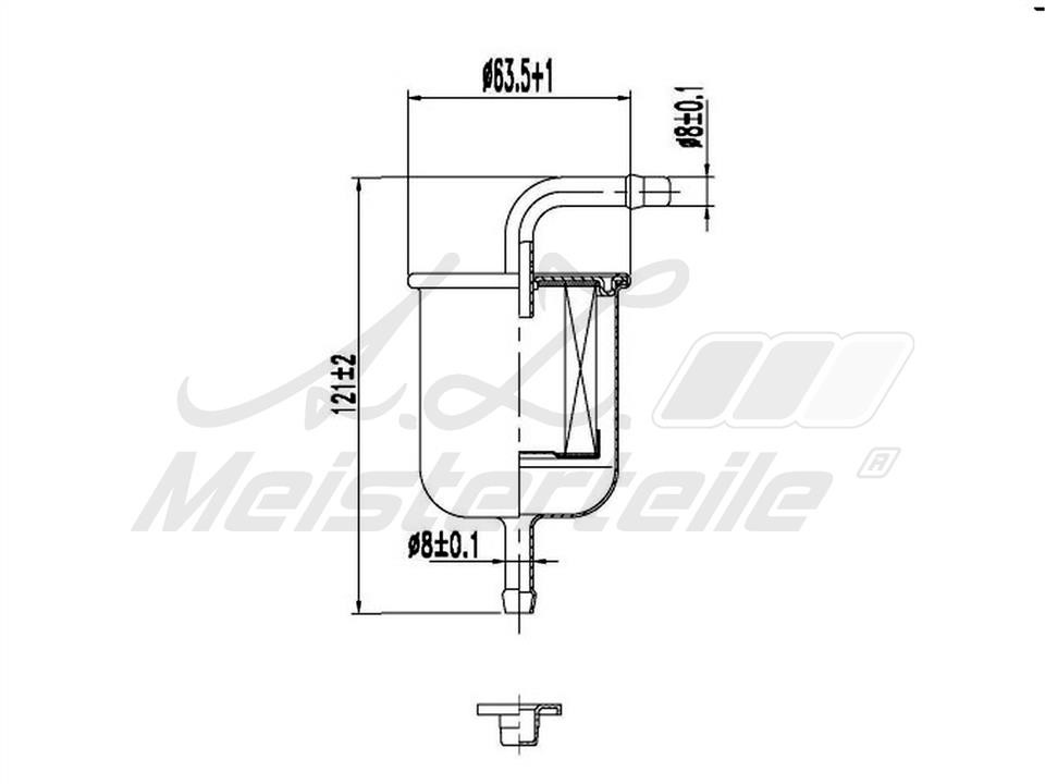 A.Z. Meisterteile AZMT-41-020-1400 Fuel filter AZMT410201400: Buy near me in Poland at 2407.PL - Good price!