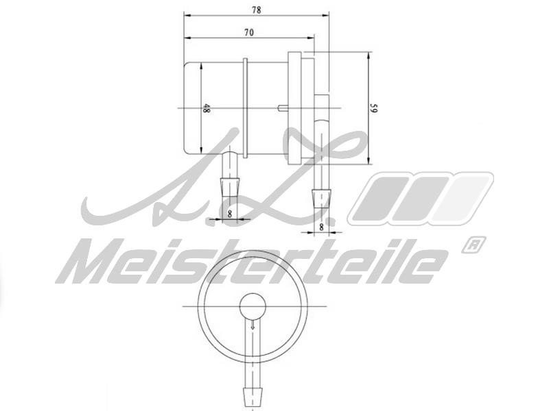 A.Z. Meisterteile AZMT-41-020-1423 Fuel filter AZMT410201423: Buy near me in Poland at 2407.PL - Good price!