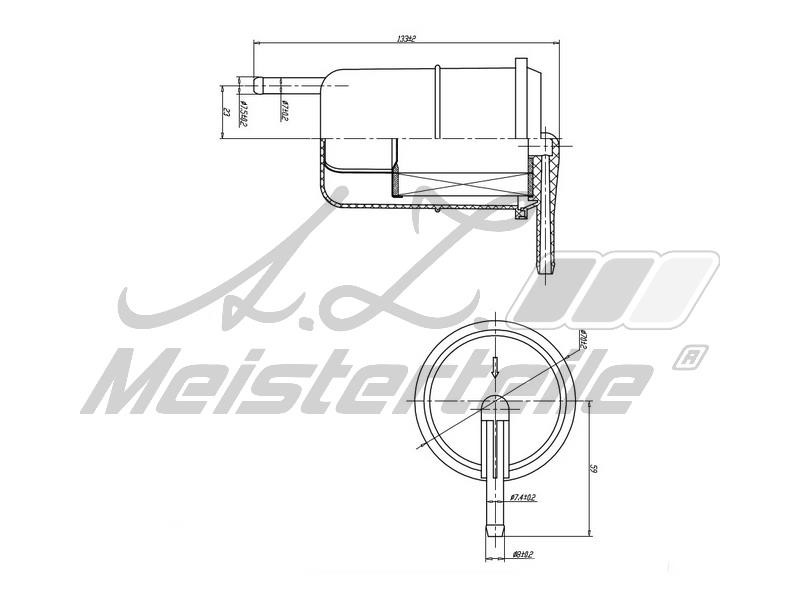 A.Z. Meisterteile AZMT-41-020-1424 Топливный фильтр AZMT410201424: Отличная цена - Купить в Польше на 2407.PL!