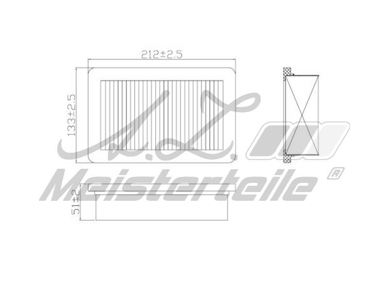 A.Z. Meisterteile AZMT-41-030-2003 Air filter AZMT410302003: Buy near me in Poland at 2407.PL - Good price!