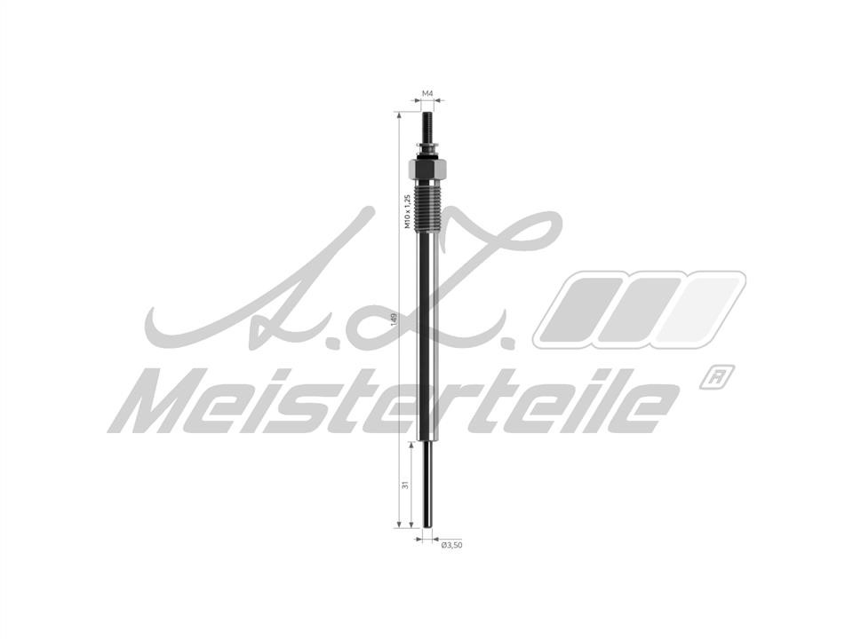 A.Z. Meisterteile AZMT-49-040-1082 Свічка розжарювання AZMT490401082: Приваблива ціна - Купити у Польщі на 2407.PL!