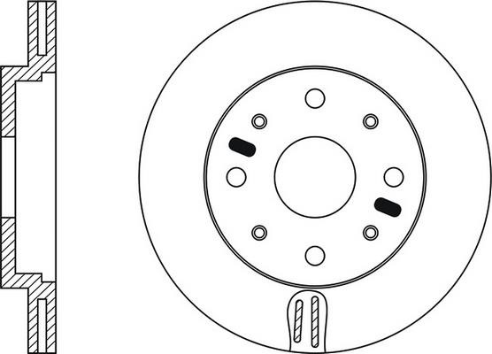 FiT FR0170V Front brake disc ventilated FR0170V: Buy near me at 2407.PL in Poland at an Affordable price!