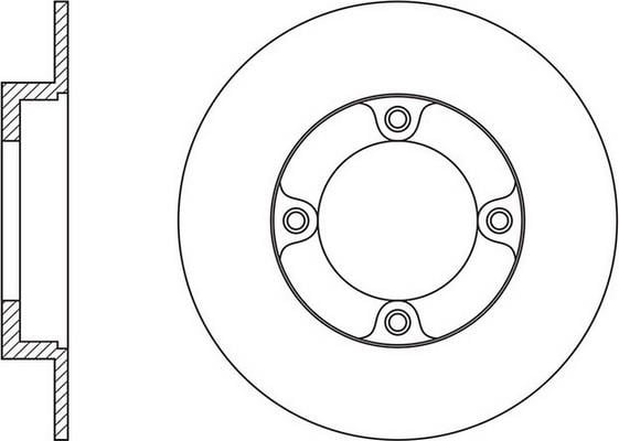 FiT FR0652 Unventilated front brake disc FR0652: Buy near me in Poland at 2407.PL - Good price!