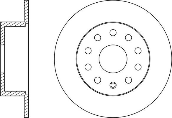 FiT FR0731 Rear brake disc, non-ventilated FR0731: Buy near me in Poland at 2407.PL - Good price!
