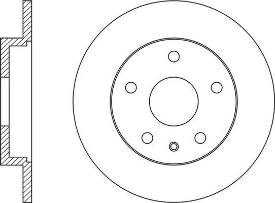 FiT FR0737 Rear brake disc, non-ventilated FR0737: Buy near me in Poland at 2407.PL - Good price!