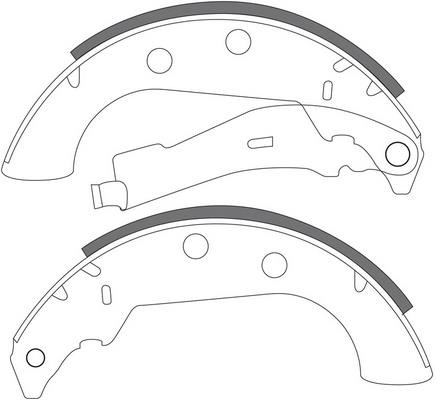 FiT FT0654 Brake shoe set FT0654: Buy near me in Poland at 2407.PL - Good price!