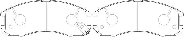 FiT FP0399 Brake Pad Set, disc brake FP0399: Buy near me in Poland at 2407.PL - Good price!