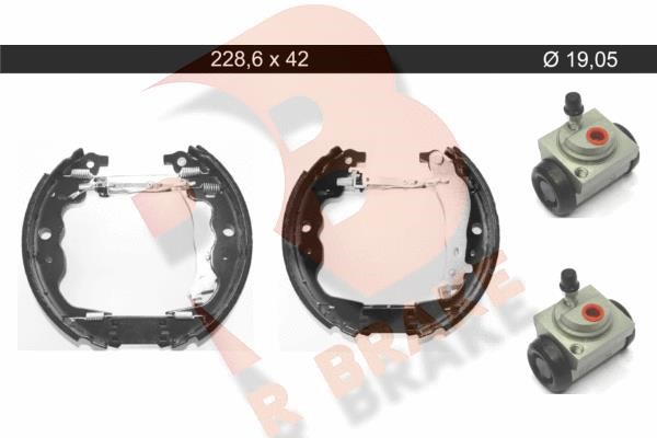 R Brake 79RBKT0139 Колодки тормозные барабанные, комплект 79RBKT0139: Отличная цена - Купить в Польше на 2407.PL!