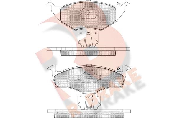 R Brake RB1373-400 Klocki hamulcowe, zestaw RB1373400: Dobra cena w Polsce na 2407.PL - Kup Teraz!