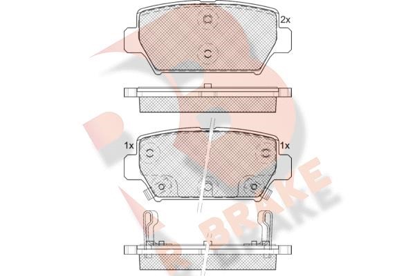 R Brake RB2338 Тормозные колодки дисковые, комплект RB2338: Отличная цена - Купить в Польше на 2407.PL!