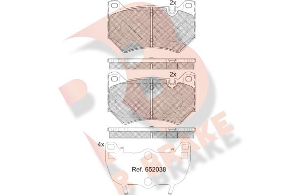 R Brake RB2380 Scheibenbremsbeläge, Set RB2380: Bestellen Sie in Polen zu einem guten Preis bei 2407.PL!