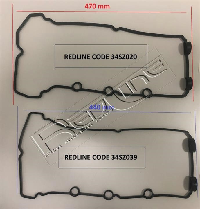 Redline 34SZ039 Gasket, cylinder head cover 34SZ039: Buy near me at 2407.PL in Poland at an Affordable price!