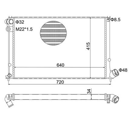 Hart 600 944 Radiator, engine cooling 600944: Buy near me in Poland at 2407.PL - Good price!