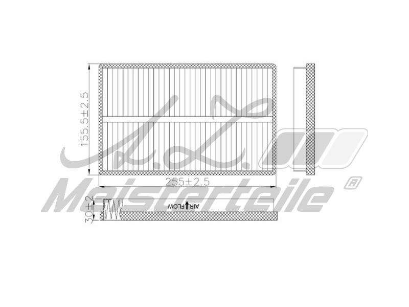 A.Z. Meisterteile AZMT-41-010-1602 Filter, interior air AZMT410101602: Buy near me in Poland at 2407.PL - Good price!