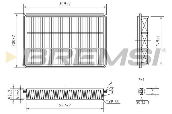 Bremsi FA1684 Air filter FA1684: Buy near me in Poland at 2407.PL - Good price!