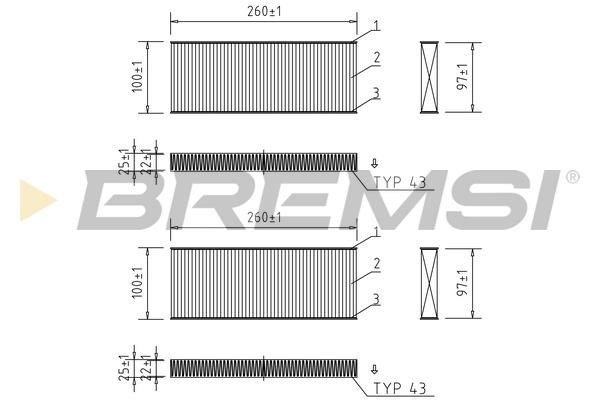 Bremsi FC0938 Filter, interior air FC0938: Buy near me in Poland at 2407.PL - Good price!