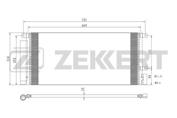 Zekkert MK3047 Радиатор кондиционера (Конденсатор) MK3047: Отличная цена - Купить в Польше на 2407.PL!