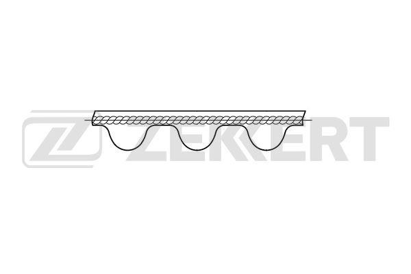 Zekkert ZR-1025 Timing belt ZR1025: Buy near me at 2407.PL in Poland at an Affordable price!