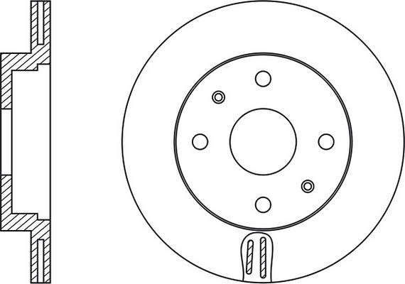 FiT FR0586V Front brake disc ventilated FR0586V: Buy near me in Poland at 2407.PL - Good price!