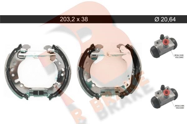 R Brake 79RBKT0127 Brake shoe set 79RBKT0127: Buy near me in Poland at 2407.PL - Good price!