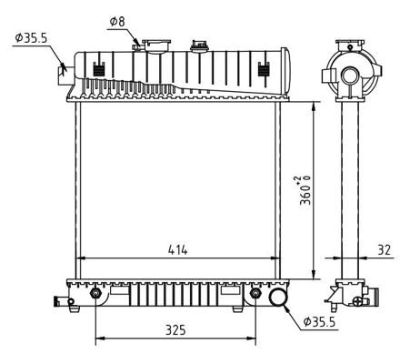 Hart 605 987 Radiator, engine cooling 605987: Buy near me in Poland at 2407.PL - Good price!