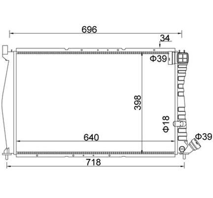 Hart 605 882 Radiator, engine cooling 605882: Buy near me in Poland at 2407.PL - Good price!