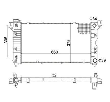 Hart 606 408 Radiator, engine cooling 606408: Buy near me in Poland at 2407.PL - Good price!