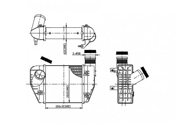 Hart 612 713 CHLODNICA POWIETRZA AUDI A6 2.0TDI 04- 612713: Dobra cena w Polsce na 2407.PL - Kup Teraz!