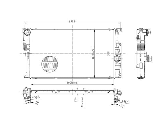 Hart 620 332 Radiator, engine cooling 620332: Buy near me in Poland at 2407.PL - Good price!