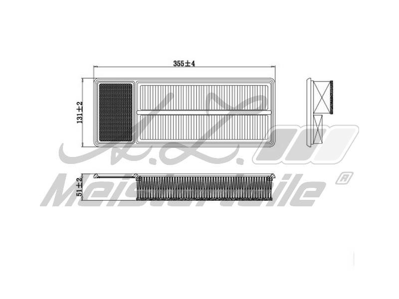 Air filter A.Z. Meisterteile AZMT-41-030-1950