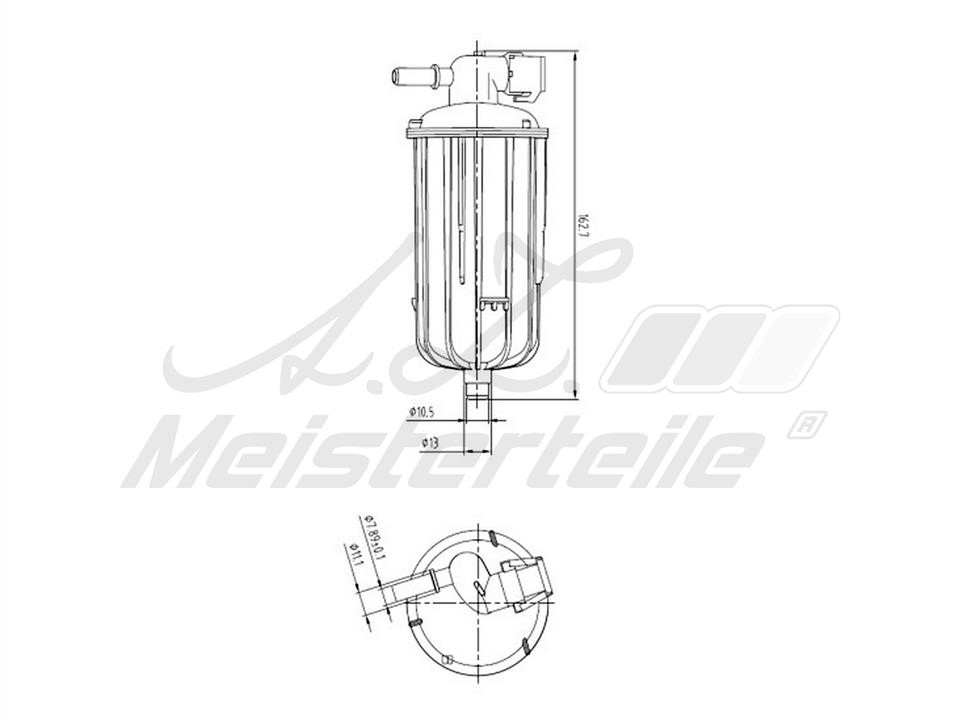 A.Z. Meisterteile AZMT-41-020-1408 Fuel filter AZMT410201408: Buy near me in Poland at 2407.PL - Good price!
