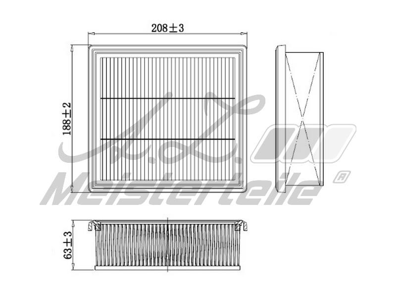A.Z. Meisterteile AZMT-41-030-2002 Air filter AZMT410302002: Buy near me in Poland at 2407.PL - Good price!