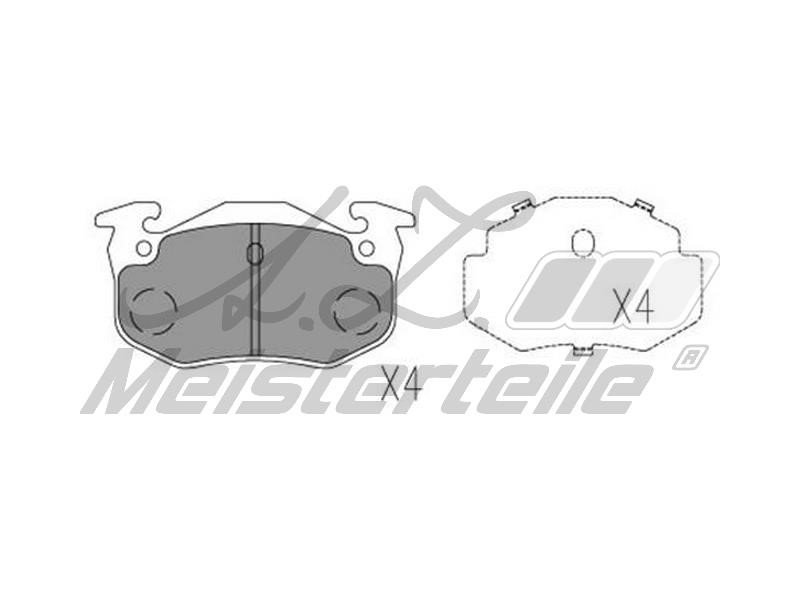 A.Z. Meisterteile AZMT-44-022-2597 Brake Pad Set, disc brake AZMT440222597: Buy near me in Poland at 2407.PL - Good price!