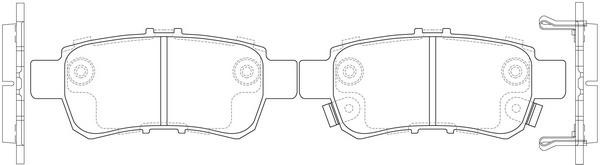 FiT FP1088 Brake Pad Set, disc brake FP1088: Buy near me in Poland at 2407.PL - Good price!