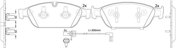 FiT FP1549E Brake Pad Set, disc brake FP1549E: Buy near me in Poland at 2407.PL - Good price!