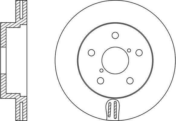 FiT FR0201V Front brake disc ventilated FR0201V: Buy near me in Poland at 2407.PL - Good price!