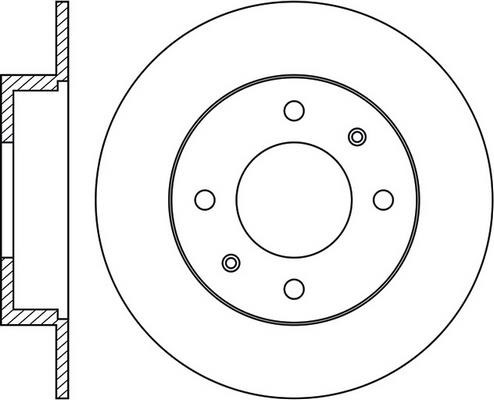 FiT FR0206 Rear brake disc, non-ventilated FR0206: Buy near me in Poland at 2407.PL - Good price!
