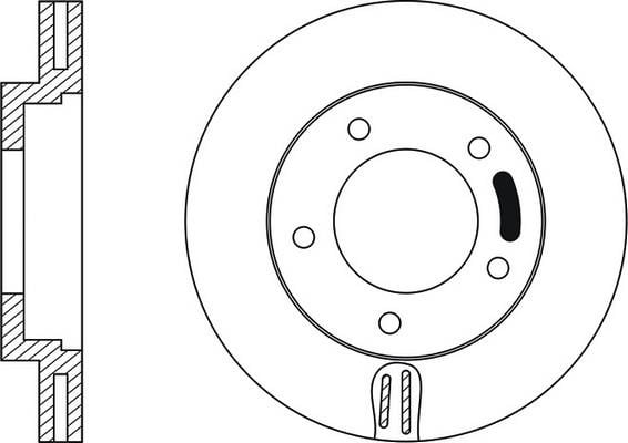 FiT FR0136V Front brake disc ventilated FR0136V: Buy near me in Poland at 2407.PL - Good price!