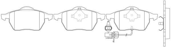 FiT FP3268E Brake Pad Set, disc brake FP3268E: Buy near me in Poland at 2407.PL - Good price!