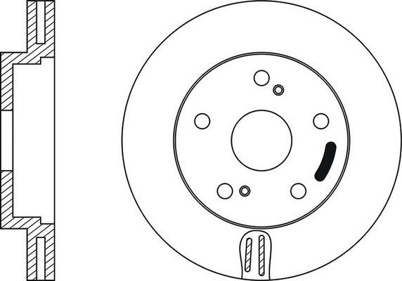 FiT FR0168V Front brake disc ventilated FR0168V: Buy near me in Poland at 2407.PL - Good price!