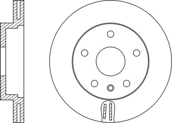 FiT FR0185V Front brake disc ventilated FR0185V: Buy near me in Poland at 2407.PL - Good price!