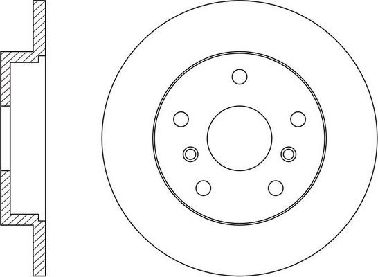 FiT FR0674 Rear brake disc, non-ventilated FR0674: Buy near me in Poland at 2407.PL - Good price!