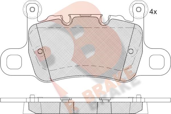 R Brake RB2348-208 Brake Pad Set, disc brake RB2348208: Buy near me in Poland at 2407.PL - Good price!
