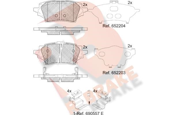 R Brake RB2397 Тормозные колодки дисковые, комплект RB2397: Купить в Польше - Отличная цена на 2407.PL!