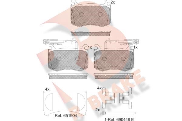 R Brake RB2303 Тормозные колодки дисковые, комплект RB2303: Отличная цена - Купить в Польше на 2407.PL!